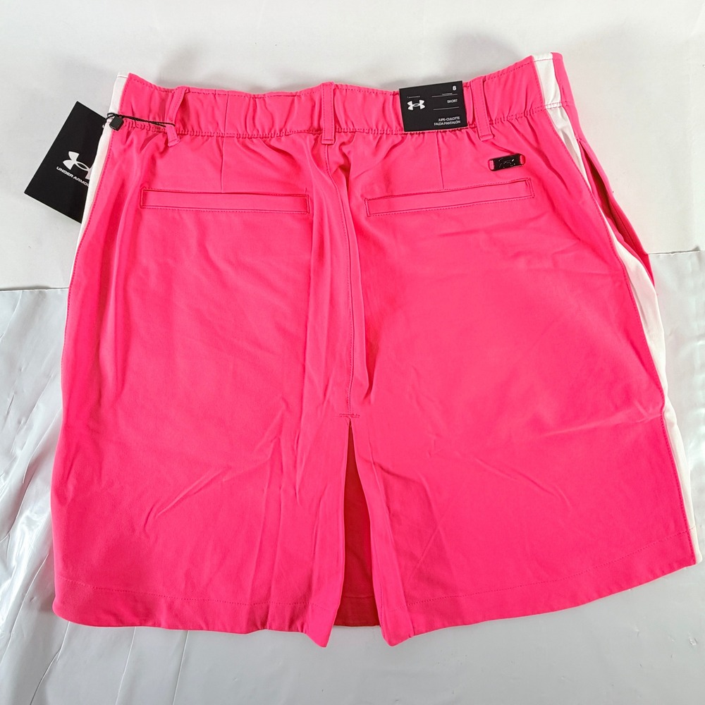 Under Armour Links Woven Golf Skort Womens 8‎ Pink Shorts Athletic Skirt NWT